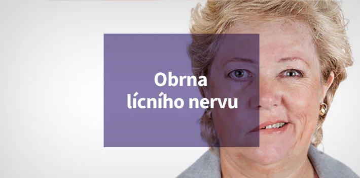 Woman with facial nerve palsy